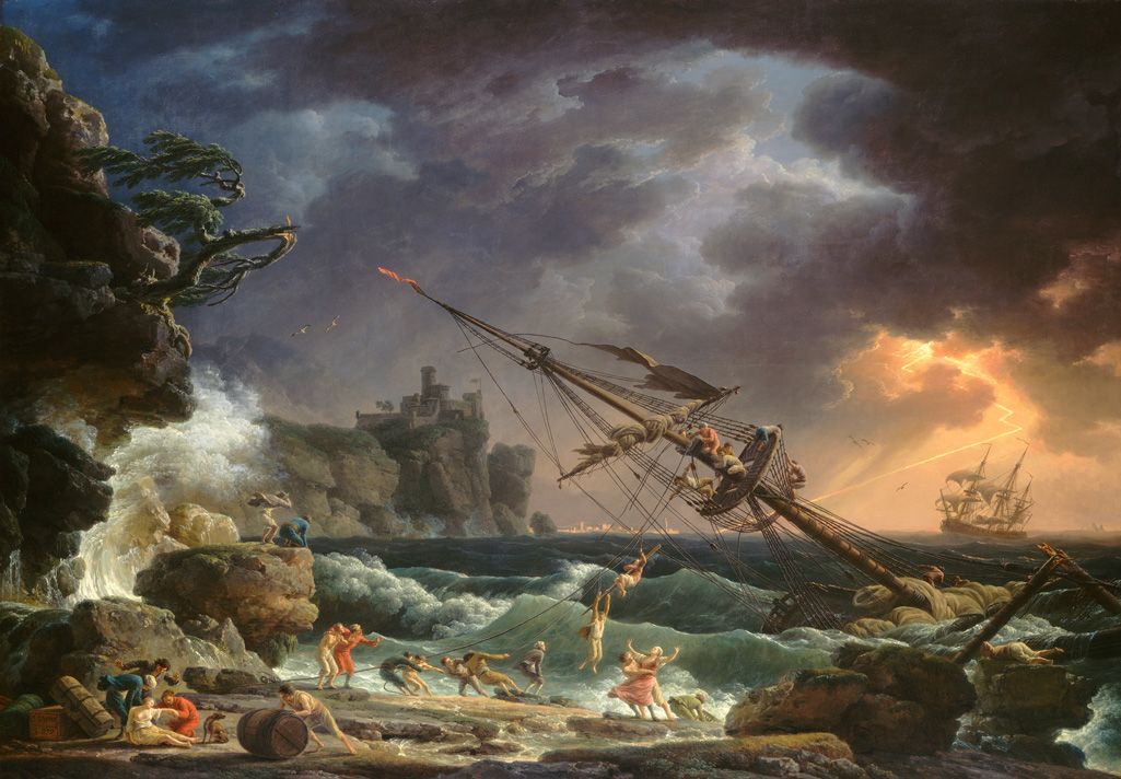 Claude Joseph Verent- The Shipwreck, National Gallery of Art