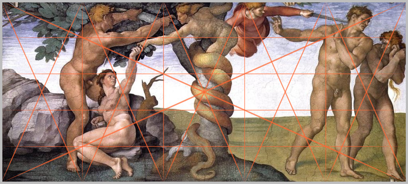 Michaelangelo: Fall of Man, Sistine Chapel