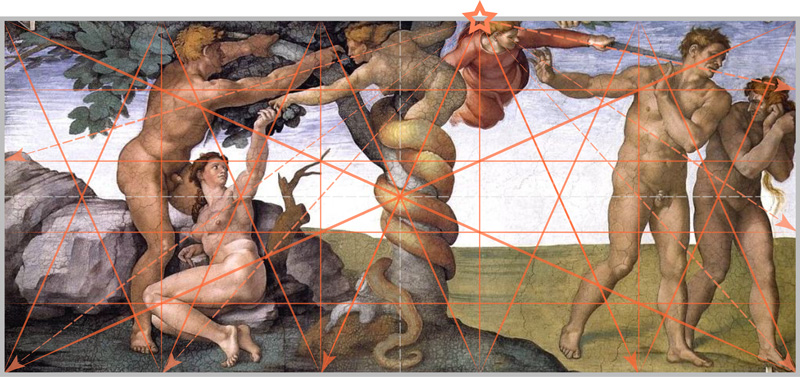 Michaelangelo: Fall of Man, Sistine Chapel